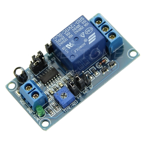 DC 12V Delay Relay Delay Turn on / Delay Turn off Switch Module with Timer T18 Drop ship ► Photo 1/5