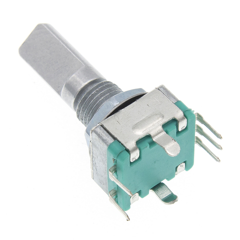 5pcs Rotary encoder,code switch/EC11/ audio digital potentiometer,with switch,5Pin, handle length 20mm ► Photo 1/6