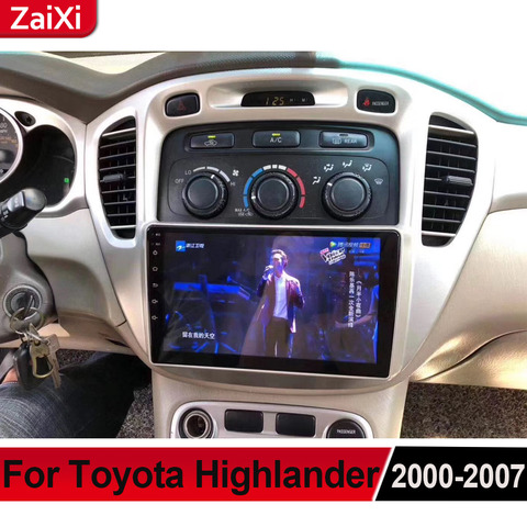 For Toyota Highlander 2000 2001 2002 2003 2004 2005 2006 2007 Android Car Multimedia Player GPS Audio Radio Stereo Style NAVI BT ► Photo 1/3