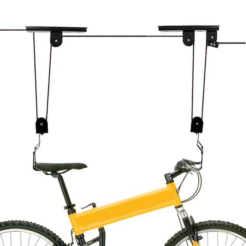 Storage Display Durable Hook Garage Pulley Hanger Holder Bicycle Rack Bike Lift Saving Space Accessories Ceiling Mounted Metal ► Photo 1/6
