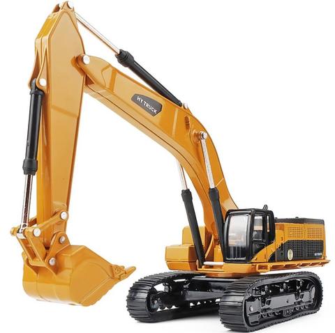 High simulation alloy toy,1:50 engineering excavator model, crawler excavator,children's gifts,free shipping ► Photo 1/4