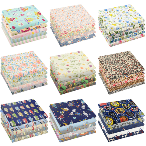 Teramila 40*50cm 5 PCS Pack Printed Cotton Cloth For Needlework Patchwork Sewing DIY Handmade Craft Accessories Quilting Fabrics ► Photo 1/6
