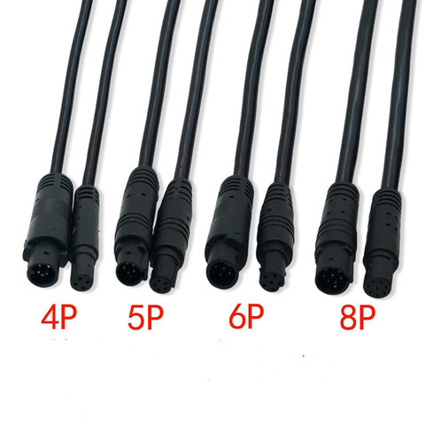 AZGIANT 1pcs Male to female Rear view camera cable for DVR Car Player Radio Video Camera extension cable 5pin 4pin 6pin 8pin ► Photo 1/2