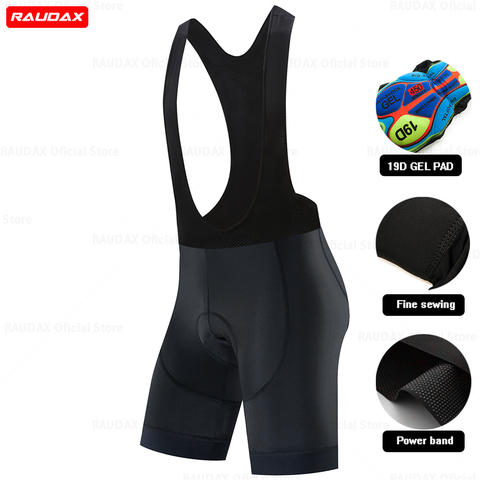 Raudax 2022 Men Cycling Bib Shorts Downhill Mountain MTB Road Bike Shorts High Quality Cycling Shorts Licra Bermuda Ciclismo ► Photo 1/6