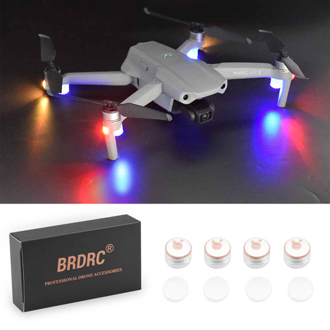 4pcs Night Flying Signal Lamp LED Flash Lights Navigation Light for DJI Mavic Air 2 Mini 2 Pro Zoom Phantom 3 4 Drone Accessorie ► Photo 1/6