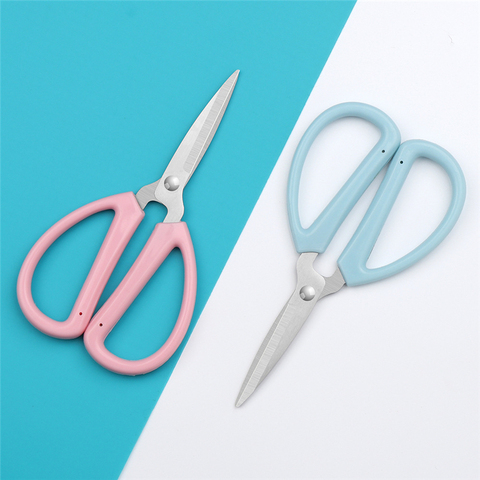Pink & Blue Professional Sewing Scissors Fabric Cutter Clothing Embroidery Tailor Scissors Household Stationery Handicraft Tools ► Photo 1/6