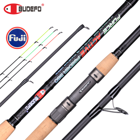 160g 3tips FEEDER Fuji Travel Fishing Rod 3.0m 3.6m 3.9m BUDEFO ACTIVE T800carbon Spinning Casting Hard Carp Pole ► Photo 1/6