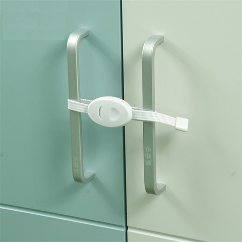 2Pcs/set Baby Safety Furniture Locks  Kids Protection Cupboard Cabinet Fridge Door Lock ► Photo 1/5