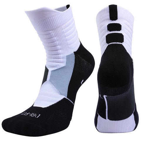 High Quality New Men Outdoor Sports Elite Basketball Socks Men Cycling Socks Compression Socks Cotton Towel Bottom Men's Socks ► Photo 1/6