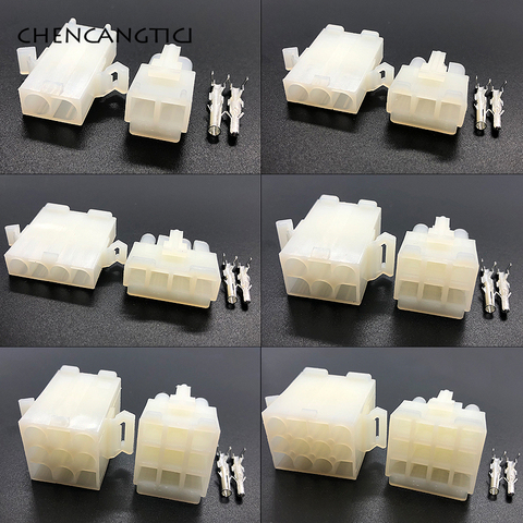 1 Set 2 3 4 6 9 12 Pin Way Spaced Line To Line Air Docking Large Current Electronic Bar Connector Plug 3191 L6.2-2P L6.2-3P ► Photo 1/6