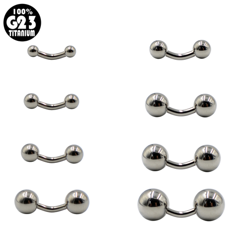 G23 Titanium Eyebrow Banana Piercing Curved Barbell Lip Ring Daith Helix Rook Earring Cartilage Tragus Wrist Piercings Jewelry ► Photo 1/6