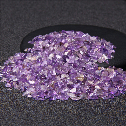 3-5mm 20G 50G 100G Irregular Amethysts Gravel Chip Semi Precious Beads for Beadwork Fish Tank Home Decoration DIY Jewelry ► Photo 1/6