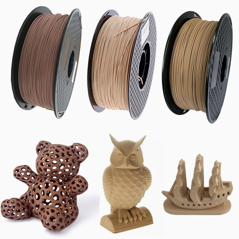 1Kg Wooden PLA 3D Printer Filament 1.75mm 1000G/500G/250G Mahogany Wood Color 3D Printing Materials Supply PLA Dropshipping ► Photo 1/6