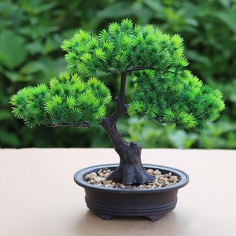 1Pc Simulation Lifelike  Artificial Plant Pine Tree Zen Spirit Party Home Hotel Desk Bonsai Decor  Bonsai Office Festival Decor ► Photo 1/6