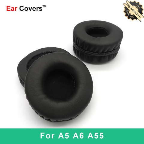 Ear Pads For Sades A5 A6 A55 Headphone Earpads Replacement Headset Ear Pad PU Leather Sponge Foam ► Photo 1/6