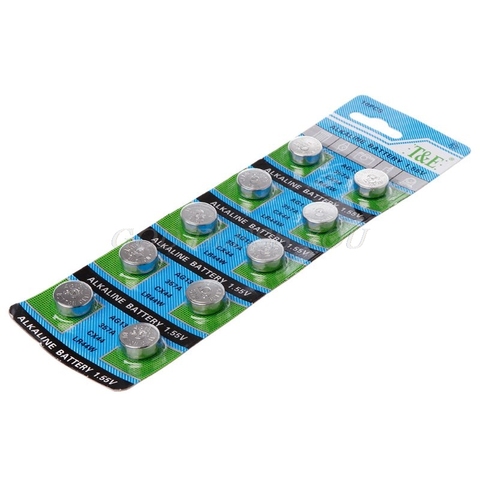 10Pcs AG13 A76 LR44 357A S76E G13 Button Coin Shaped Cell Battery 1.55V Alkaline Button Batteries Drop Shipping ► Photo 1/5