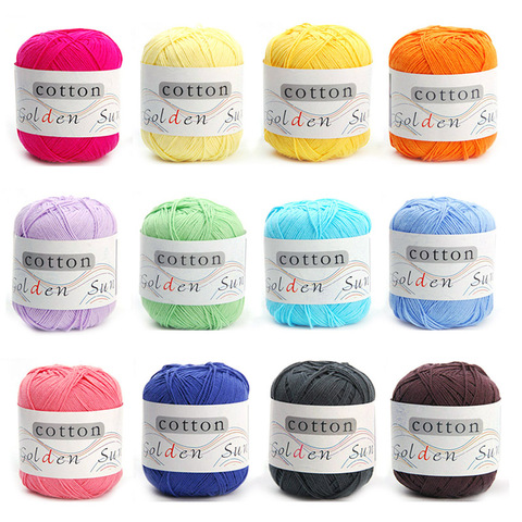 1Pcs 100% Cotton Knitting Yarn Crochet Yarn for Knitting Soft Smooth Natural Anti-Pilling ► Photo 1/4