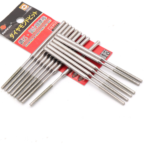 1/5pcs  1.5 - 8mm Diamond & CBN Burr Extra Long Grinding Drill Bit for Dremel Engraving ► Photo 1/6