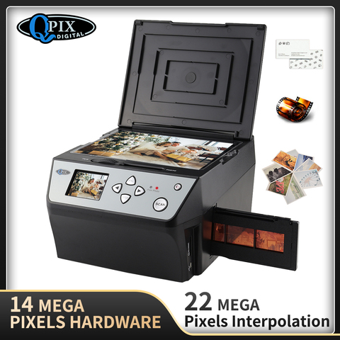 4 in 1 COMBO 22 Mega Pixels Photo and Digital 35 mm Film Scanner 135 Negative Converter Photo Scanner Business Card Scanner ► Photo 1/6