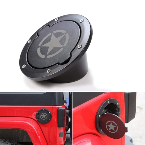 Gas Tank Cap Cover Fuel Tank Cover 4-Door 2-Door for 2007-2022 Jeep Wrangler Jk & Unlimited Car Accessories ► Photo 1/6