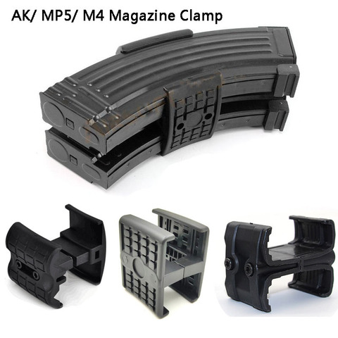 Tactical Rifle Dual Magazine Clip for AK 47 74 AR15 M4 MAG59 MP5 Hunting Parallel Connector Coupler Link Magazine Speed Loader ► Photo 1/6