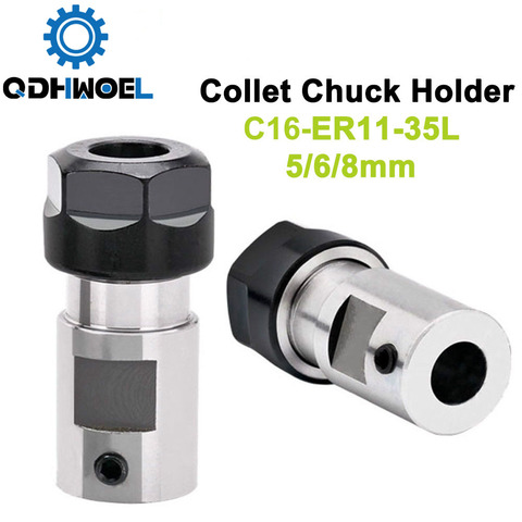 ER11 Collet Chuck Holder 5 6 8mm for CNC Milling Boring Grinding Motor Shaft Extension Rod ► Photo 1/1