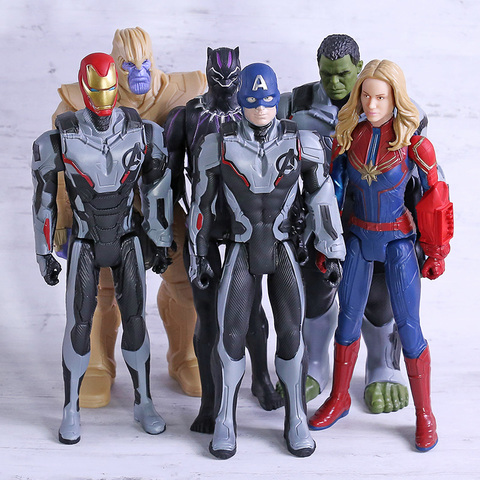 Figurine 30 cm Marvel Avengers Endgame TITAN Héros Thanos Hulk THOR WAR MACHINE