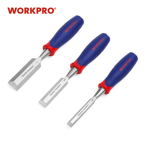 WORKPRO Chisel Set Cutters for wood Steel Blade Chisel Masonry Carving Tool woodworking tools ► Photo 1/4