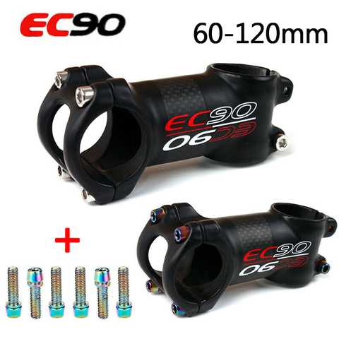 EC90 31.8 Mountain Bike Stems Carbon 6/17degrees Stem Short Bicycle Sterm 60-120mm Bicycle Accesorios Handlebar Stems ► Photo 1/6
