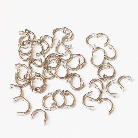 50-100pcs/lot Fishing U-ring silver rotating piece  Easy Spin Spinner Folded Spoons 5 * 7mm DIY Fishing Lures Bait saccessory ► Photo 1/6
