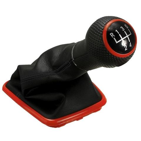 HOT SALES！！！New Arrival 5 Speed Faux Leather Shifter Gear Shift Knob Gaiter Boot for  Mk4 Golf Jetta ► Photo 1/6