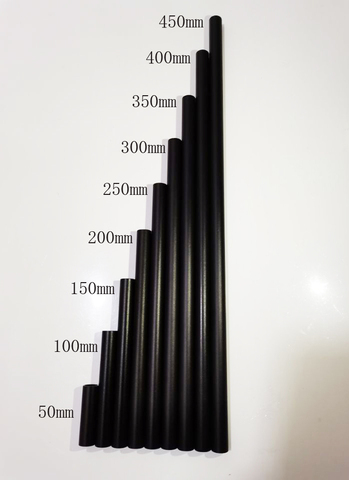 New design part Black Aluminum Alloy 15mm Rod - 5cm 10cm 15cm 20cm 25cm 30cm 35cm 40cm 45cm for 15mm Rod Rail Support System ► Photo 1/5