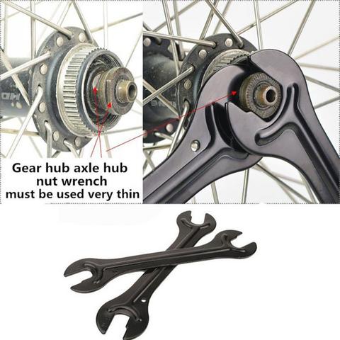 2PCS Steel Bike Head Open End Axle Hub Cone Wrench Durable Spanner Bicycle Repair Tool Accesories ► Photo 1/6