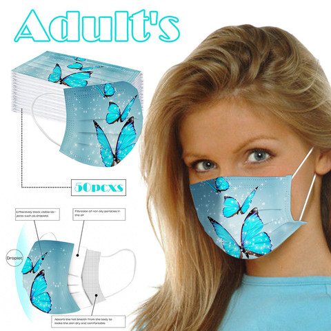 butterfly disposable face mask