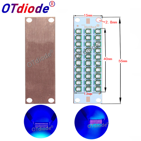 50W 100W UV COB Bulbs high-power LED Chip Diode Purple Ultra Violet light uv LED Diode module glue curing 3Dprinter ► Photo 1/6