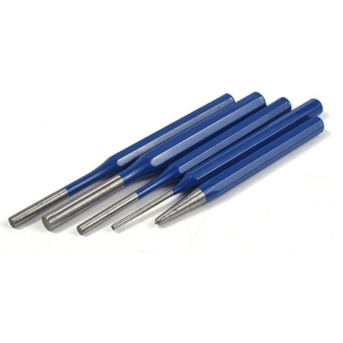 1pcs Multi Size Percussion Punch Set Alloy Steel Punching Pin Chisel Rivet Screw Mark Hole Woodworking Carving Tool Set ► Photo 1/5