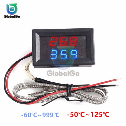 -60℃~999℃ K-type Thermocouple Thermometer Double Digital Air Liquid Temperature Sensor Meter Test For Vegetable Cultivation ► Photo 1/6