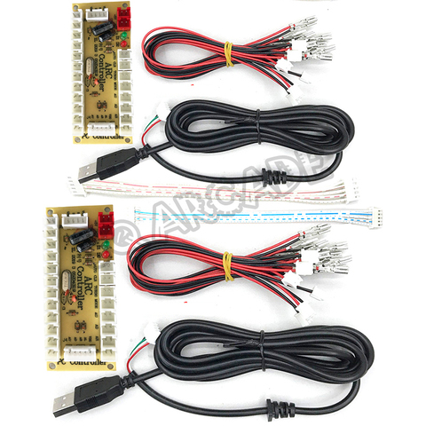 Placa USB Zero Delay Encoder Board 2.8mm 4.8mm 5Pin Cable Diy Kit for Joystick Push Button for Playing Game SQ Store Free Ship ► Photo 1/6