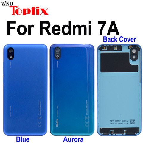 New Cover For Xiaomi Redmi 7a Battery Cover Back Panel Rear Door Housing Case For Redmi 7a Back Cover door with adhesive ► Photo 1/4