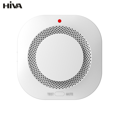HIVA PA-441 Wireless 433MHz Smoke Detector Fire Protection Home Alarm for Home Office Connect Alarm System Security Firefighters ► Photo 1/6