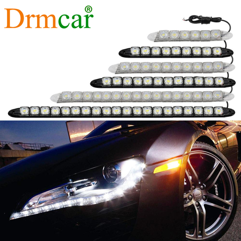 1X White Waterproof Turn Signal Flexible Driving Day Light Fog Bulb Warning Lamp Car Styling Daytime Running Light 6LED Auto Led ► Photo 1/6