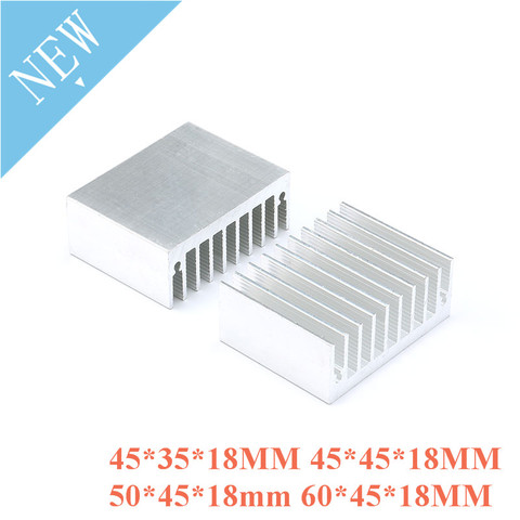 5pcs Heatsink Radiator Cooler Radiator Aluminum 45x35x18mm 45x45x18mm 50x45x18mm Heat Sink 60x45x18MM 45*35*18MM 45*45*18MM ► Photo 1/5