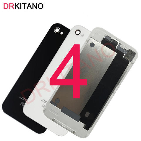 For Apple iPhone 4 Back Battery Cover Rear Housing Door Glass Panel Case For iPhone 4 Back Housing 4G Body Replacement Parts ► Photo 1/3