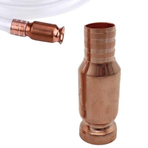 Red Copper Siphon Refueling Gas Siphon Pump Gasoline Fuel Water Shaker Siphon Safety Self Priming Hose Flexible Siphon Connector ► Photo 1/6