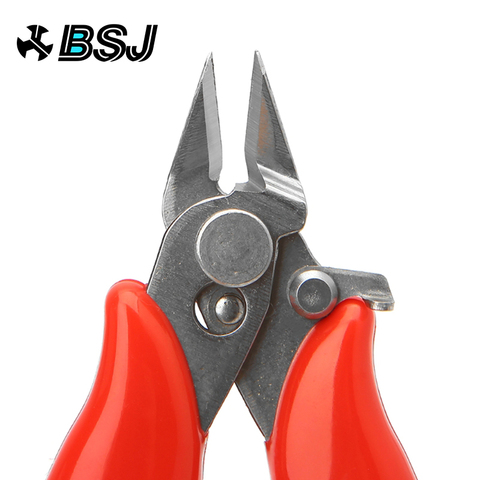 BSJ Diagonal Pliers Mini Wire Flush Cutter 3.5 Inch Micro Diagonal Cutting Pliers Wires Insulating Rubber Handle Model Pliers ► Photo 1/6