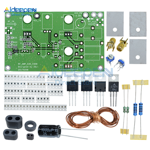 1Set DC 13.8V 45W SSB Linear Power Amplifier Board CW FM HF Radio Transceiver Shortwave Module DIY Kit Standard SMA Interface ► Photo 1/6