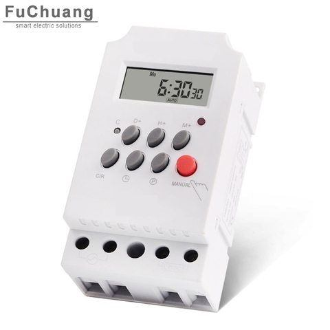 Digital Timer Switch KG316T-II 12V 24V 110V 220V 7 Days Programmable 24hrs Time Relay Output Load High Power 30A ► Photo 1/6