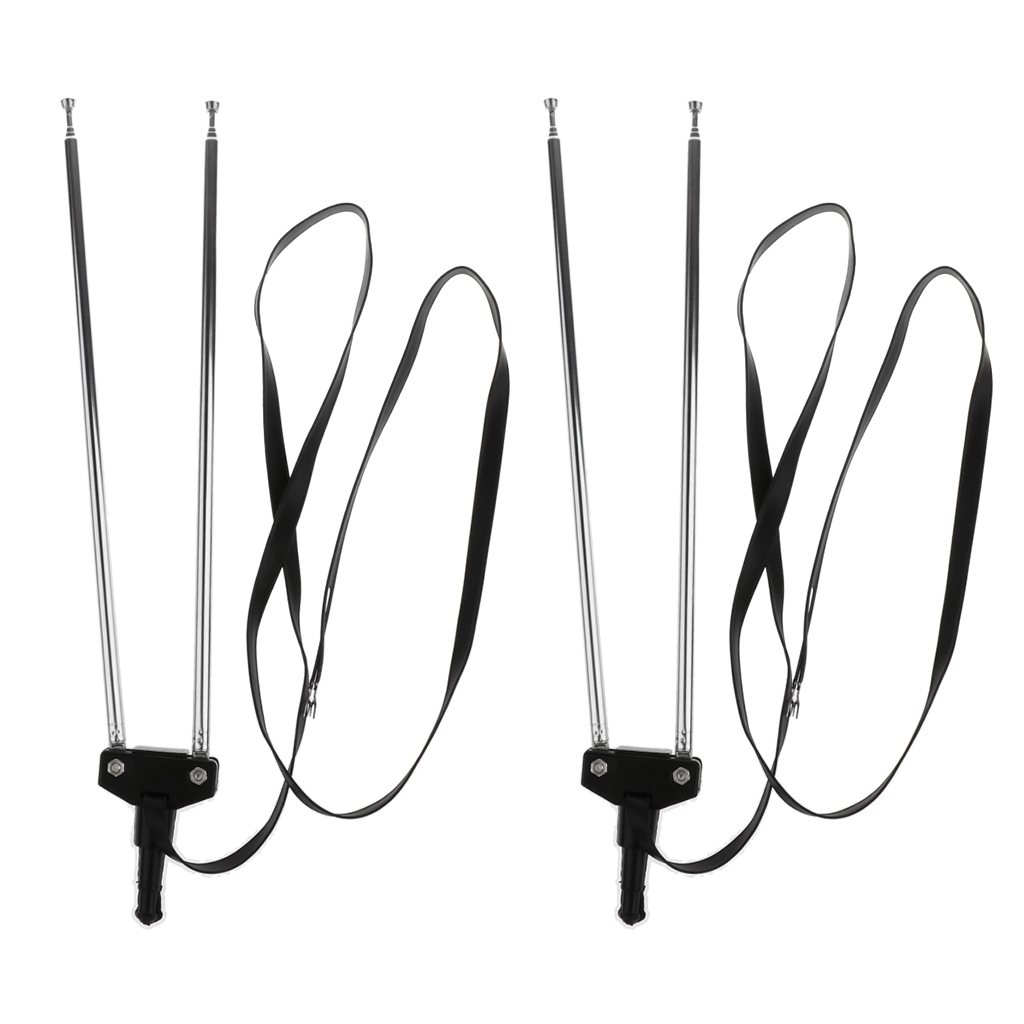 2pcs HDTV/VHF/FM Indoor Antenna, Extendable Telescopic TV Antenna for