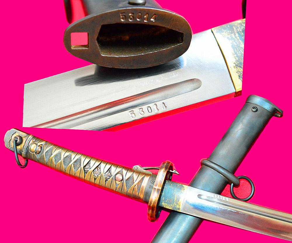 Handmade Japanese Samurai Katana officer saber Tachi Sword 1095 Steel Full Tang 