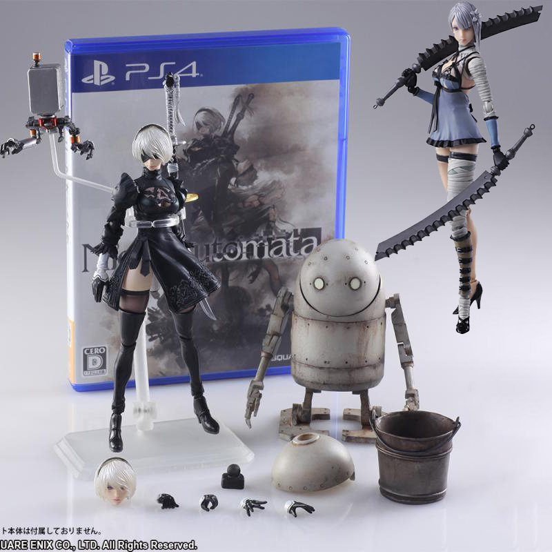 NieR:Automata 2B YoRHa No. 2 Type B Heroine Short Silver White